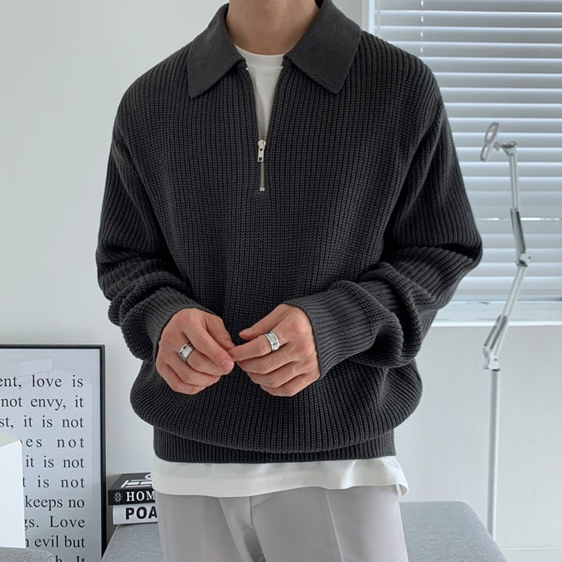 OLD MONEY Zipped Sweater