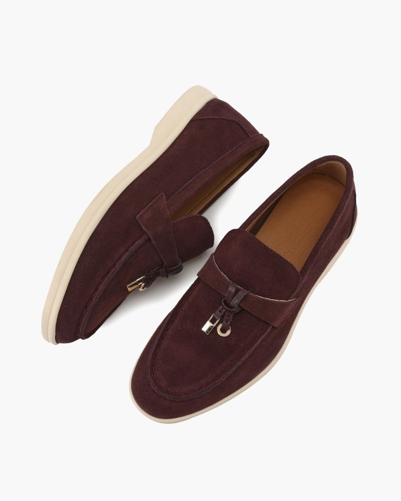 Old Money Suede Lady Loafers