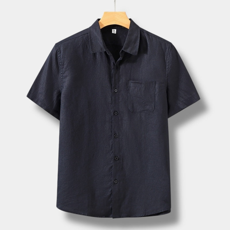 OLD MONEY LINEN SHORT SLEEVE SHIRT