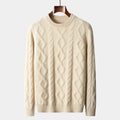 OLD MONEY Merino Wool Padded Knitted Sweater