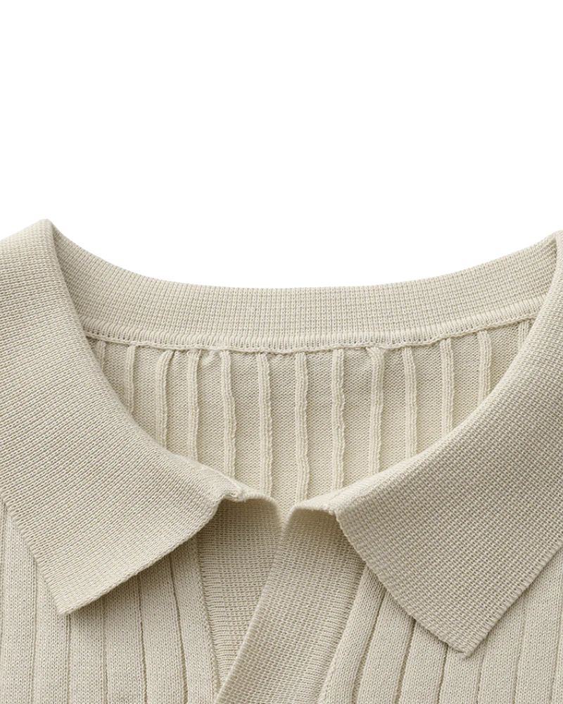 OLD MONEY KNIT COLLAR POLO