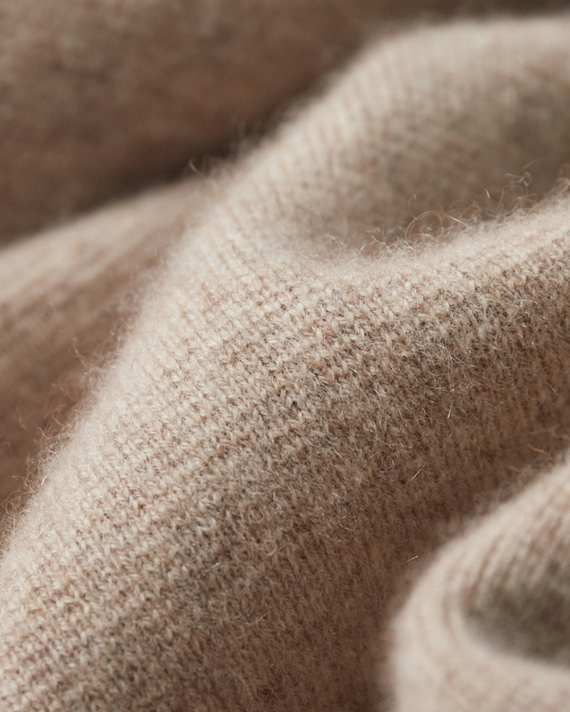OLD MONEY MERINO WOOL ZIP CARDIGAN