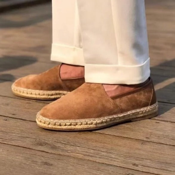 OLD MONEY Tressed Suede Loaffers