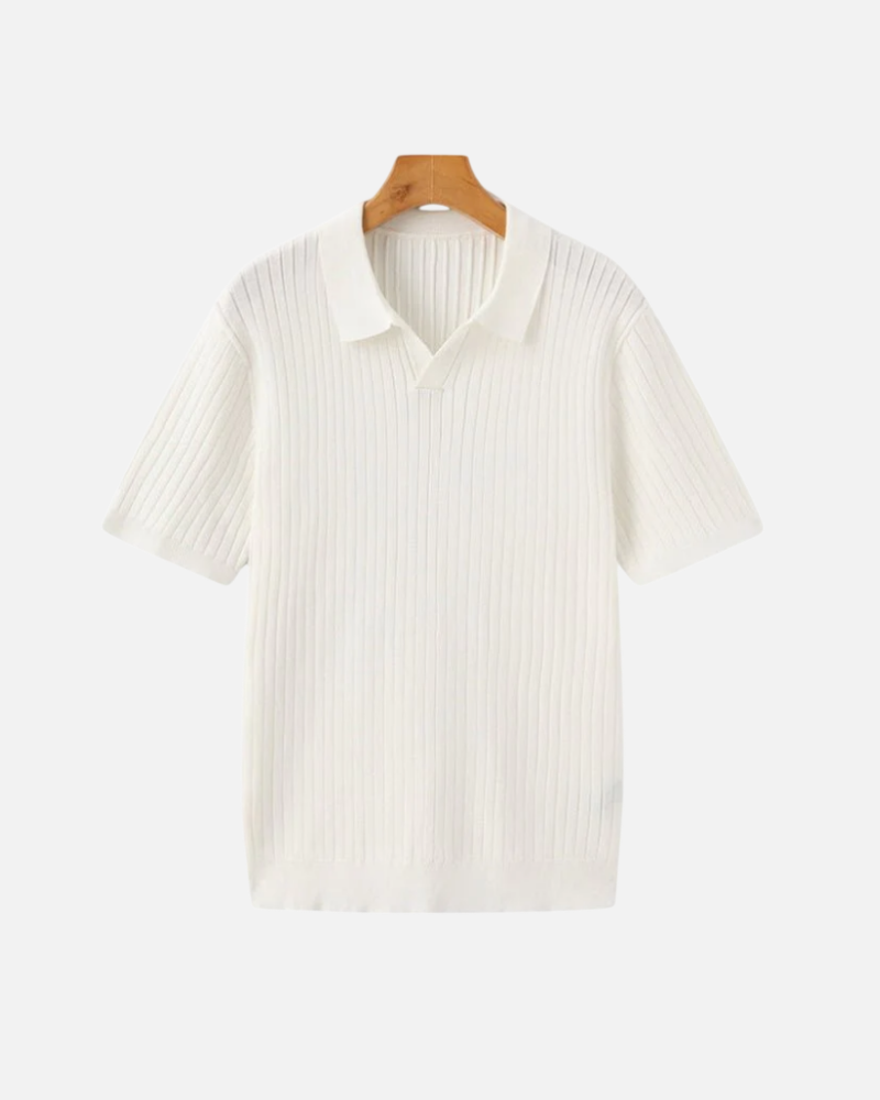 OLD MONEY KNIT COLLAR POLO