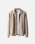 OLD MONEY MERINO WOOL ZIP CARDIGAN