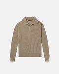 OLD MONEY CASHMERE HALF-ZIP SWEATER