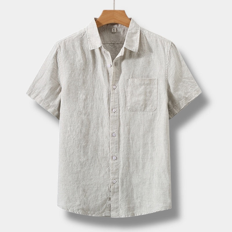 OLD MONEY LINEN SHORT SLEEVE SHIRT