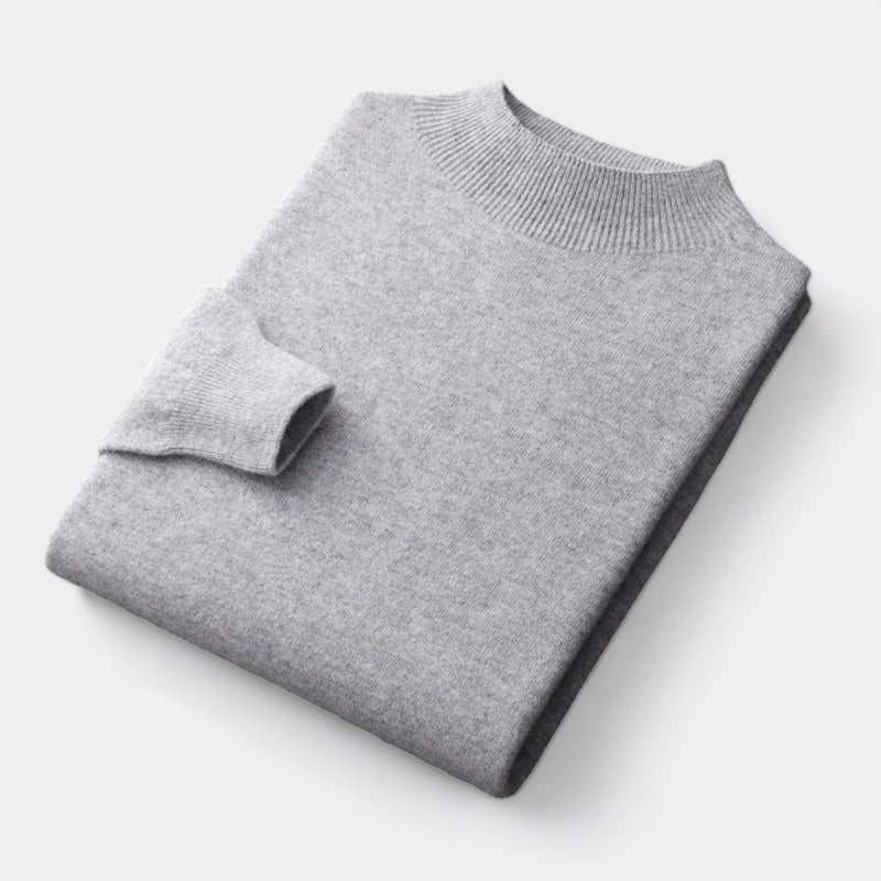 OLD MONEY Merino Wool Half Turtleneck Sweater