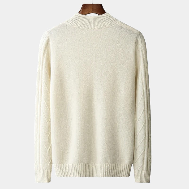 OLD MONEY Merino Wool Tressed Sweater