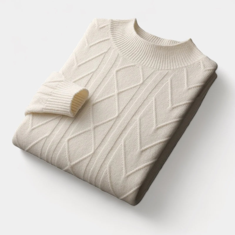 OLD MONEY Merino Wool Tressed Sweater