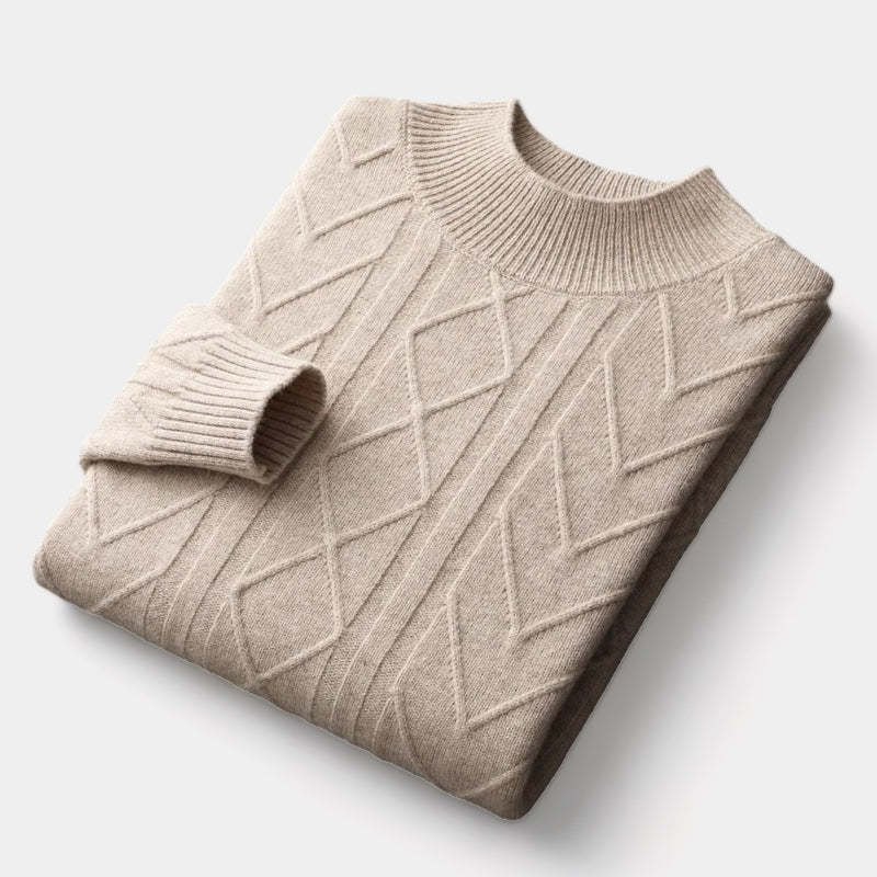 OLD MONEY Merino Wool Tressed Sweater