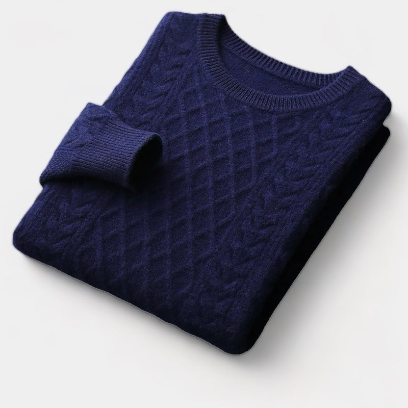OLD MONEY Merino Wool Jacquard Sweater