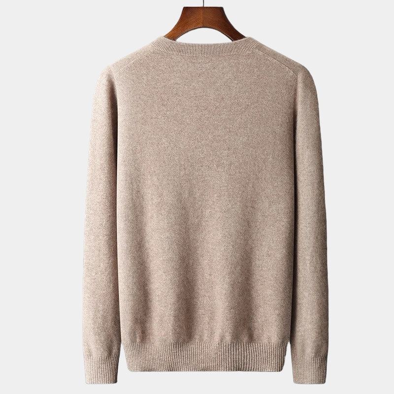 OLD MONEY Merino Wool V-Neck Sweater