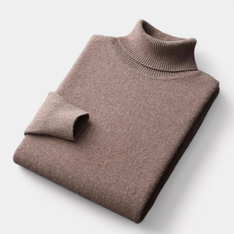 OLD MONEY Merino Wool Turtleneck Sweater