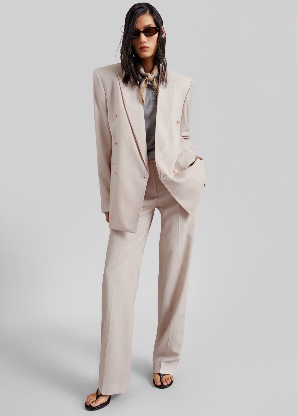 Monterey Structured Blazer - Faded Pink