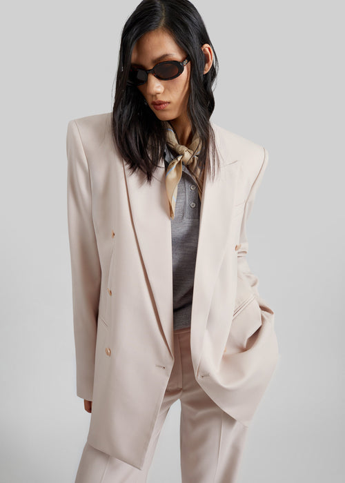 Monterey Structured Blazer - Faded Pink