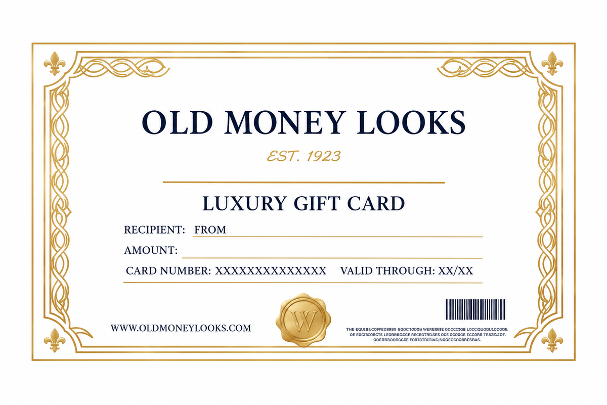 GIFT CARD OLD MONEY LOOKS