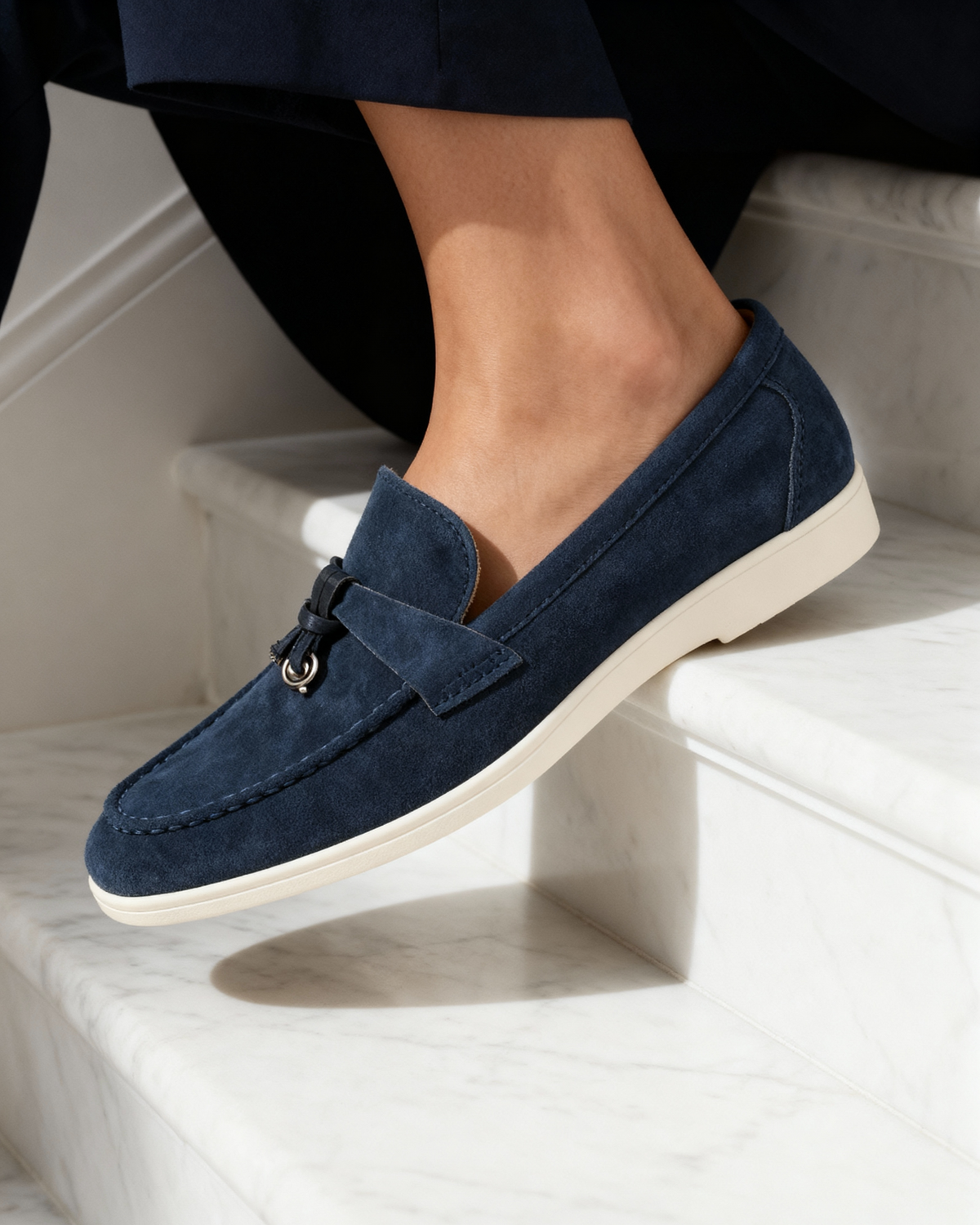 Old Money Suede Lady Loafers